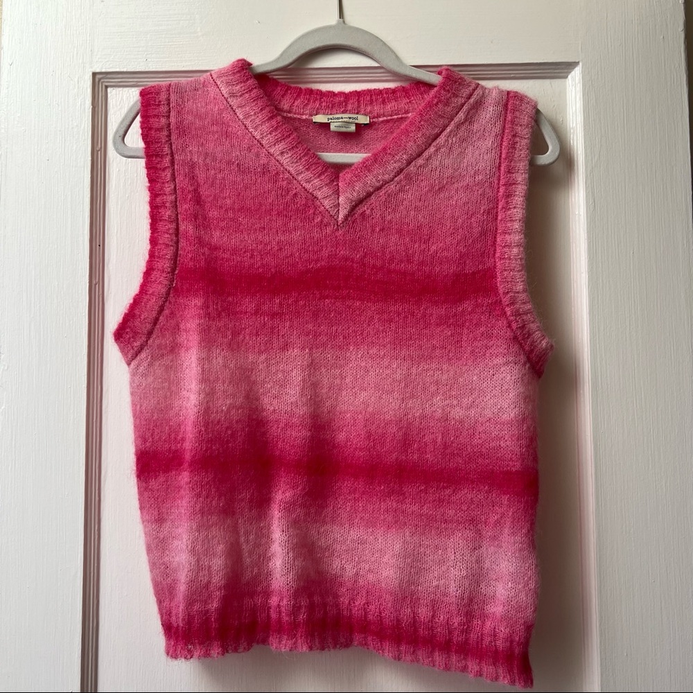 Paloma Wool Sweater Vest in Hot Pink